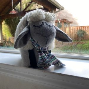 Handmade stuffed lamb